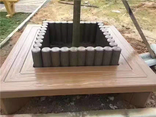 仿木树桩栅栏