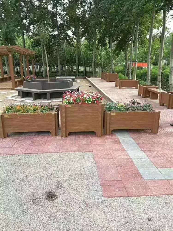 仿木花箱美观